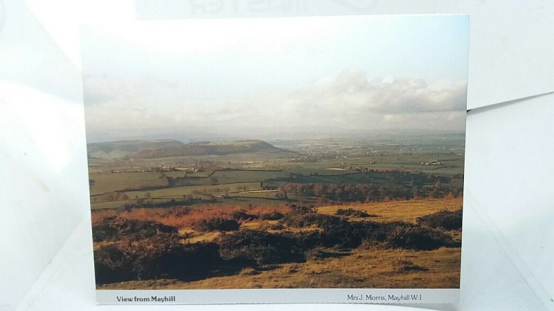 View from Mayhill Gloucestershire Vintage Postcard 1980s