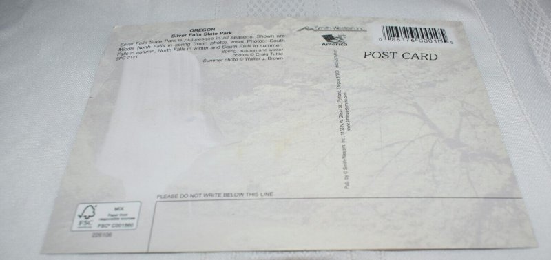 Silver Falls State Park Oregon Postcard Smith-Western Inc.