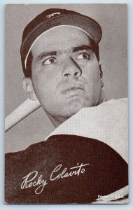 Rocky Colavito American Baseball Player And Coach Sports Exhibit Card