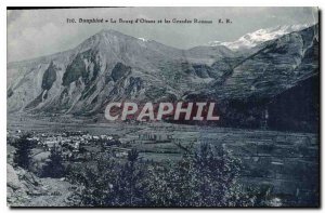 Old Postcard Dauphine Bourg d'Oisans and the Grandes Rousses