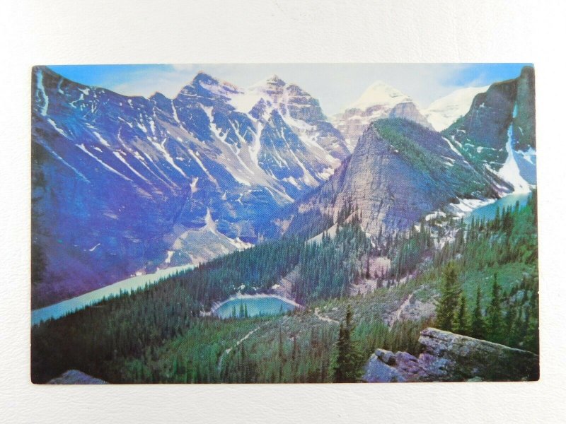 Lakes In The Clouds Lake Agnes Banff Nat .Park Canada Chrome Vintage Postcard