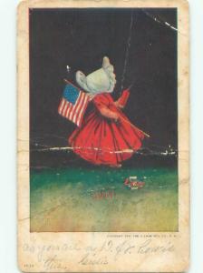 Divided-Back PATRIOTIC SCENE Great Postcard AB0289