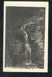 RPPC IRONTON MISSOURI SHEPHERD FALLS WATERFALL 1910 REAL PHOTO POSTCARD