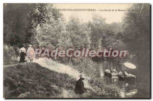 Postcard Old La Varenne Chennevieres The Banks of the Marne