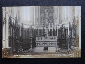 West Sussex COWFOLD St Hugh's Monaster High Altar c1911 RP Postcard