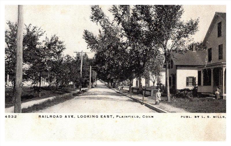 Connecticut  Plainfield  Railroad Avenue looking East