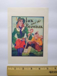 Jack And The Beanstalk Theatre Show Mini Poster Print 1930's Original Sexy Lady