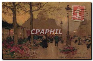 Old Postcard Fantasy Illustrator Luir Luigi Paris Place de la Republique