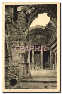 Old Postcard Nimes Gard Interior Temple of Diana