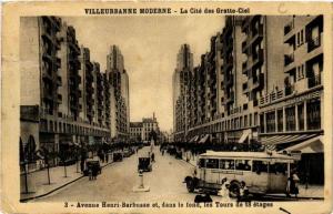 CPA VILLEURBANNE Avenue Henri-Barbusse et, dans le fond (614319)