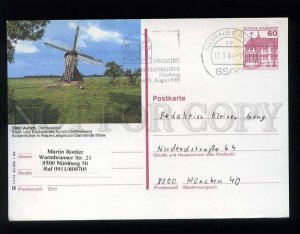 210694 GERMANY Aurich #2960 wind mill postal card