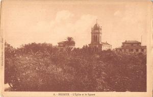 BR45549 Bizerte l eglise et le square tunisia