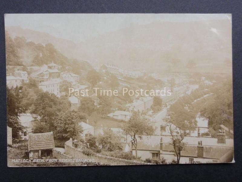 Derbyshire Matlock Bath from Orchard Rd Heights of Jacob shows TEMPLE HOTEL 1908