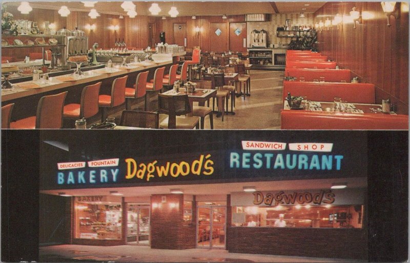 Postcard Dagwood's Restaurant Bakery Miami FL