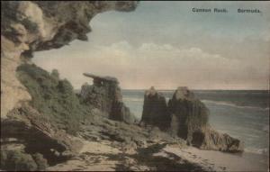 Bermuda - Cannon Rock c1920 Hand Colored Postcard myn