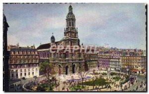 Modern Postcard Paris Strolling L & # 39Eglise De La Trinite