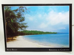 Ream Beach Cambodia Vintage Postcard