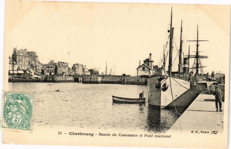 CPA CHERBOURG - Bassin du Commerce et Pont tournant (245935)