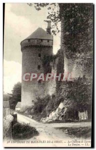 Cars surroundings of & # 39orne Old Postcard The castle of Lassay The dungeon