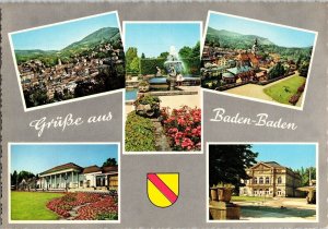 Baden Village Town Church Flowers Garden Kruger Western Germany Vintage Postcard 