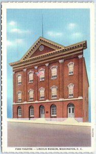 Postcard - Fort Theater, Lincoln Museum - Washington, District of Columbia