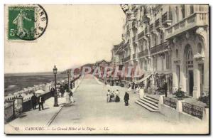 Old Postcard Cabourg Grand Hotel and La Digue