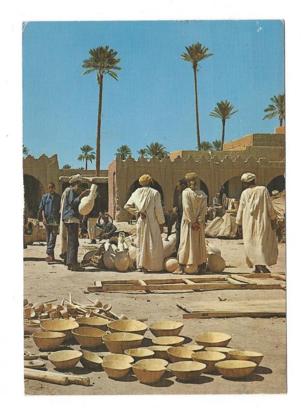 Maroc North Africa Morocco Pottery Market Vintage 4X6 Postcard