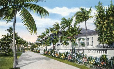 FL- Miami- Hialeah Race Track- Promenade, Club House & Grandstand