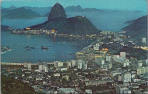 Brazil Rio de Janeiro Sugarloaf Mountain Vintage Postcard C150