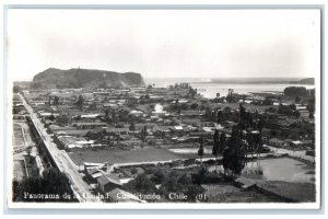 c1950's Panoramic View of City Constitution Chile Vintage Unposted Postcard