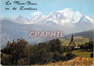 Postcard Modern E 670 the chain of Mont Blanc (4807 m) to Combloux (Haute Sav...