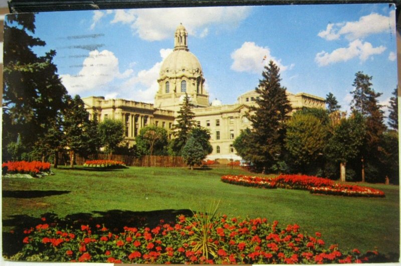 Canada Legislative Building Edmonton Alberta - posted 1958