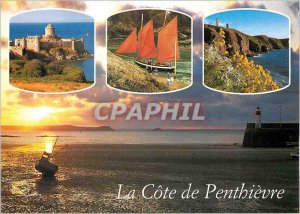 Modern Postcard La Cote Penthievre (Cote d'Armor) The strong batten Pauline C...