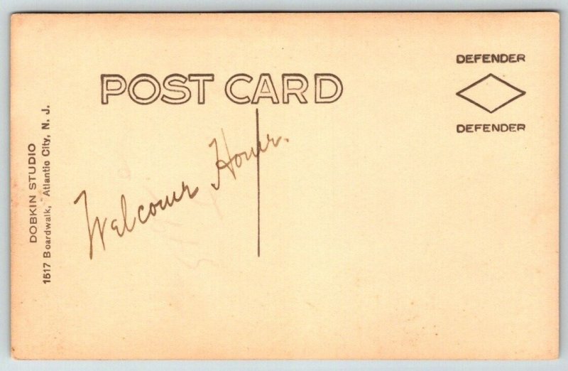 RPPC  Atlantic City  Rolling Chair  Studio Photo  Dobkin Studio    Postcard