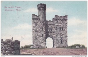 WORCESTER, Massachusetts, PU-1911; Bancroft's Tower