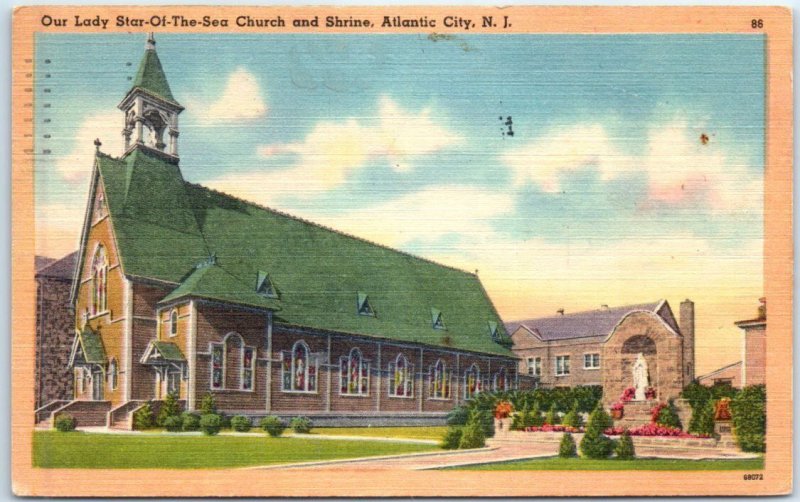 M-62169 Our Lady Star-Of-The-Sea Church and Shrine Atlantic City New Jersey