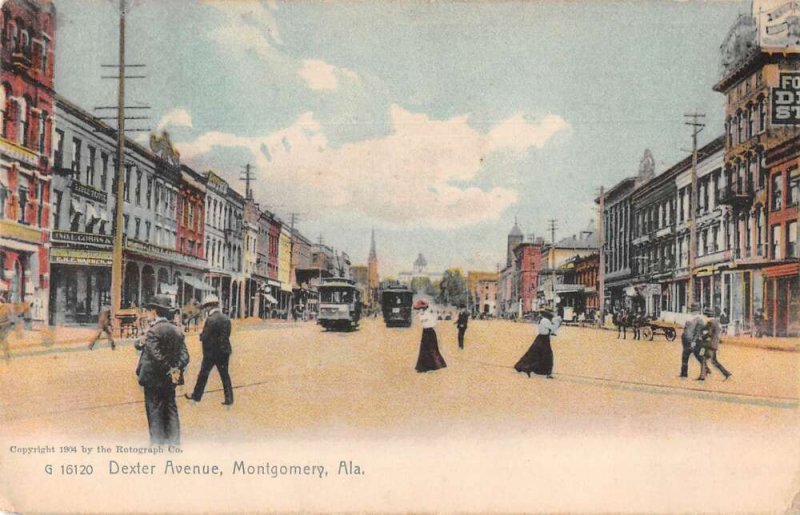 Montgomery Alabama Dexter Avenue Vintage Postcard AA38328