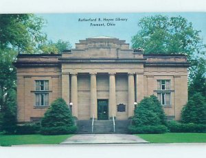 Pre-1980 LIBRARY SCENE Fremont - Near Sandusky & Toledo Ohio OH AF1442@