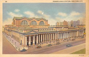 Pennsylvania Station New York City, USA Railroad, Misc. Writing on Back 