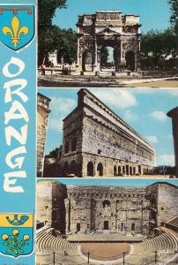 BF14748 orange l arc de triomphe france front/back image