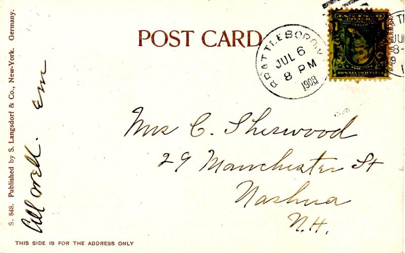 VT - West Brattleboro. Street Scene    