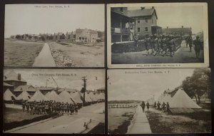 Fort Slocum Long Island New York WW1 Set of 4 Vintage Postcard