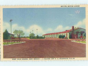 Linen MOTEL SCENE Deming - Near Las Cruces New Mexico NM AD9677@