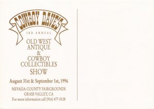 Cowboy Dave's Old West Antique Show 1996 - Grass Valley, California