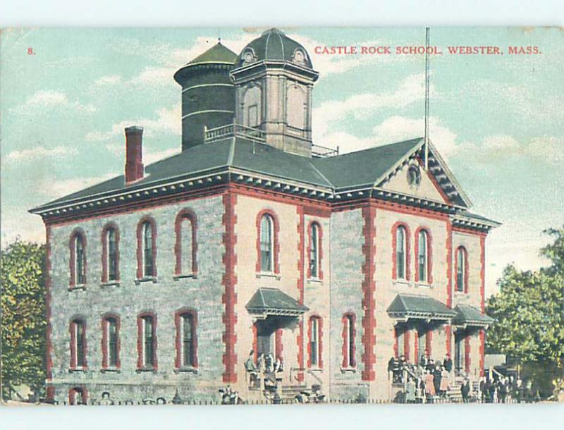 Divided-Back CASTLE ROCK SCHOOL Webster Massachusetts MA p1530