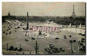 Old Postcard Paris Strolling Concorde Square