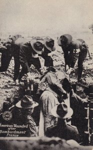 FRANCE, 1914-1918; American Wounded After Bombardment