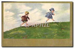 Old Postcard Fantasy Illustrator Child