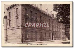 Niort - La Lycee for Girls Old Postcard