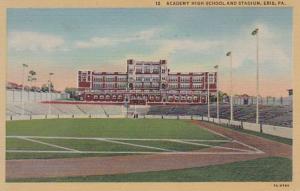Pennsylvania Erie Academy High School & Stadium 1946 Curteich